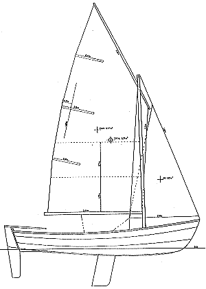 Challenger13 plywood lapstrake sailing dinghy