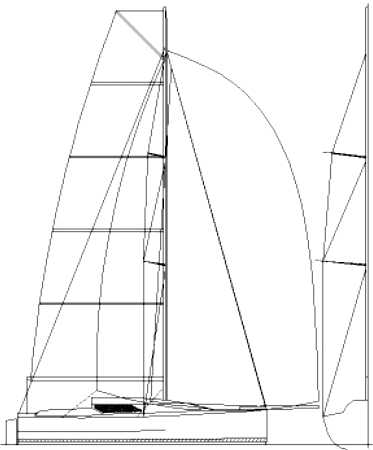 Didi 950 radius chine plywood Class 950 sailplan