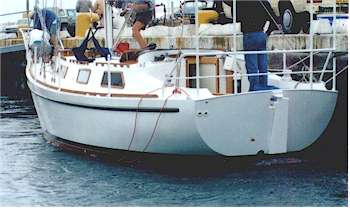 Hout Bay 33 radius chine steel cruiser boat plans