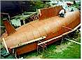Vickers 45, to radius chine steel boat plans
