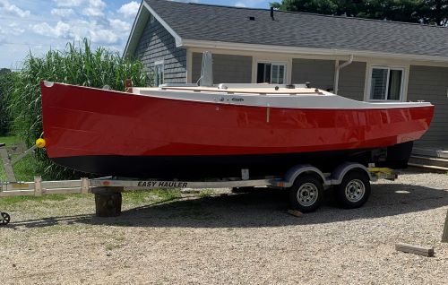 Cape Canso 23 on trailer