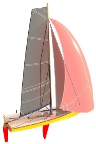 Naskeag 16 plywood sailboat