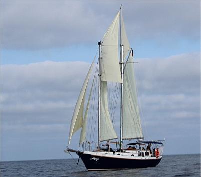 Hout Bay 40 steel gaff schooner