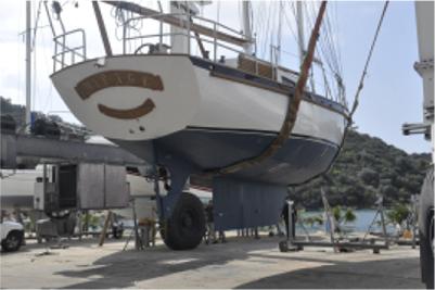 Hout Bay 40 steel gaff schooner